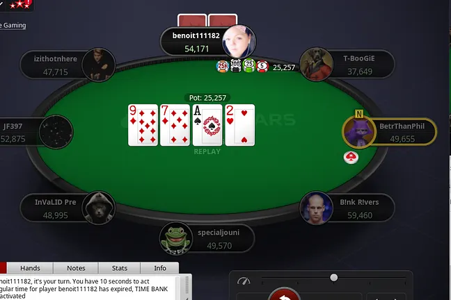 benoit111182 Raises the Turn