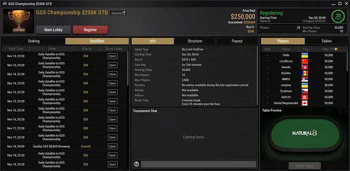 Natural8’s Largest Series Ever - The Natural8 Good Game Series 101