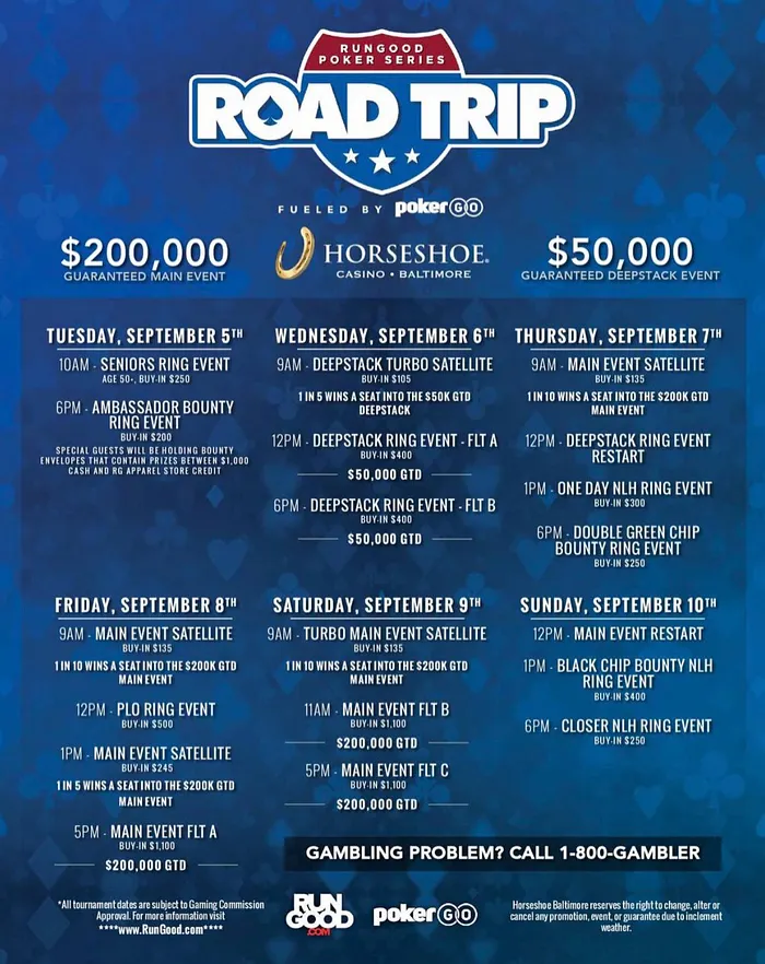 RGPS Road Trip Baltimore Schedule