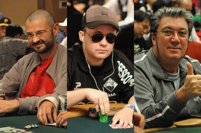 Nanev, Ezgam e Fernando Brito no Dia 3 do Main Event WSOP 2015 0001