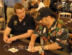 Pascal Perrault (right) playing on Day1 with Tony G