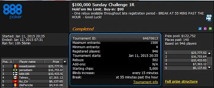 100,000 Sunday Challenge