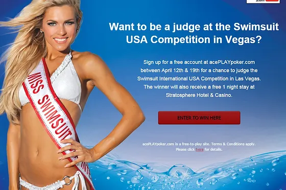 Devenir juré d'un concours de maillot de bain... grâce au poker