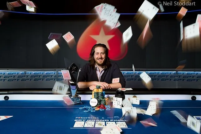 Steve O'Dwyer after winning the EPT Grand Final