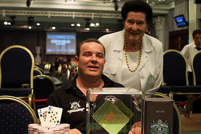 Christophe Savary, Champion du 1M$ Garantis MPO XV (1er, 198.795€), avec Mme Elizabeth Bauchet