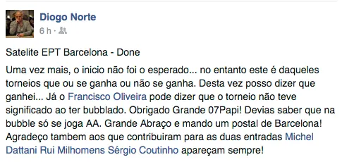 Diogo Cardoso Ganha Entrada no EPT Barcelona 101