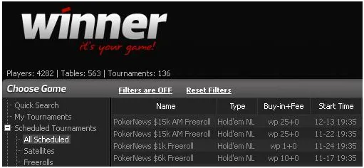 Ganhe Pacotes de ,000 para o Aussie Millions nos Freerolls da Winner Poker 101