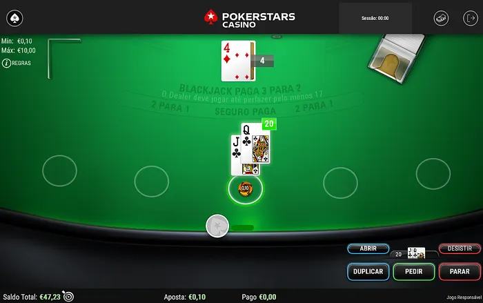 Blackjack PokerStars Casino Portugal
