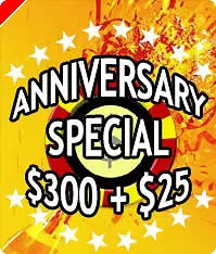PartyPoker.com Anniversary Special $300 + $25 0001