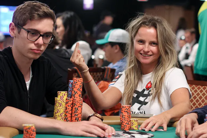 Fedor Holz en Fatima Moreira de Melo