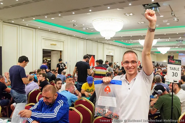 Tamas Kabatnic after bagging the Day 1a chiplead