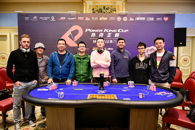 The official 8-handed Poker King Cup Macau Main Event Final Table