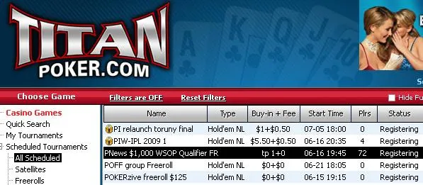 Titan Poker's ,000 WSOP Qualifier Freeroll Series Continues 101