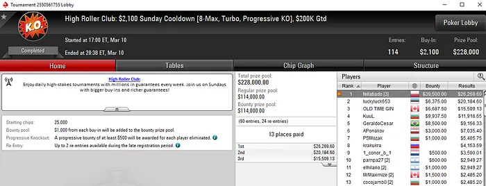 Lobby de poker da PokerStars