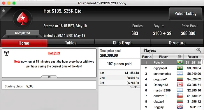 Fabiano Kovalski Vice no 5 Fast Friday (.737) & Mais 102