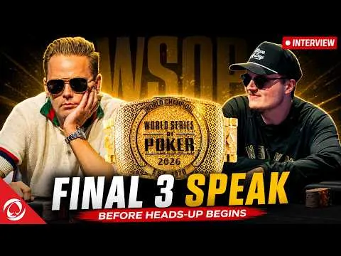 HEADS-UP In the 2026 WSOP Main Event! Who will win $10 MILLION? - Jumalon and Saaskilahti Speak