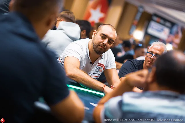 Ognyan Dimov, Second in Chips on Day 1