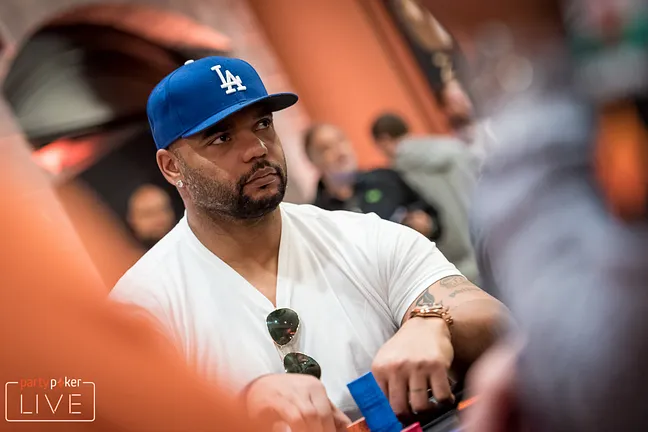 Richard Seymour in action at the partypoker LIVE MILLIONS Grand Final Barcelona