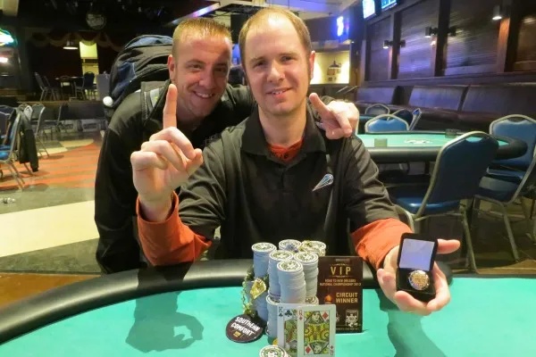Mark Fink won Event #10 $365 No-Limit Hold'em Turbo on Friday night for $15,835.