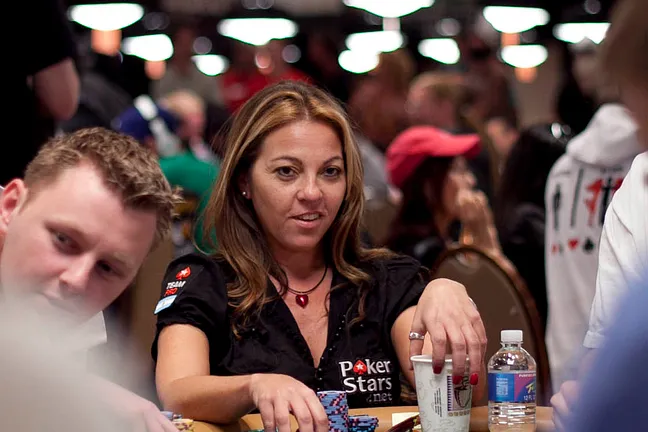 Veronica Dabul was the last Pro standing for Team PokerStars