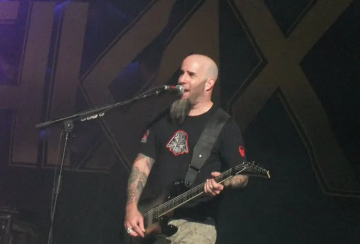 Scott Ian live with Anthrax in 2010, around the time he was playing online poker 60-70 hours a week on tour
