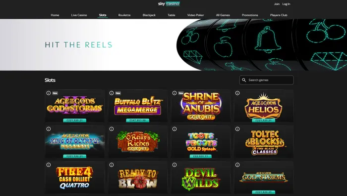 slots hub sky casino