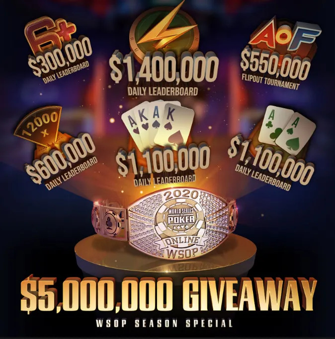 WSOP $5M Giveaway GGPoker
