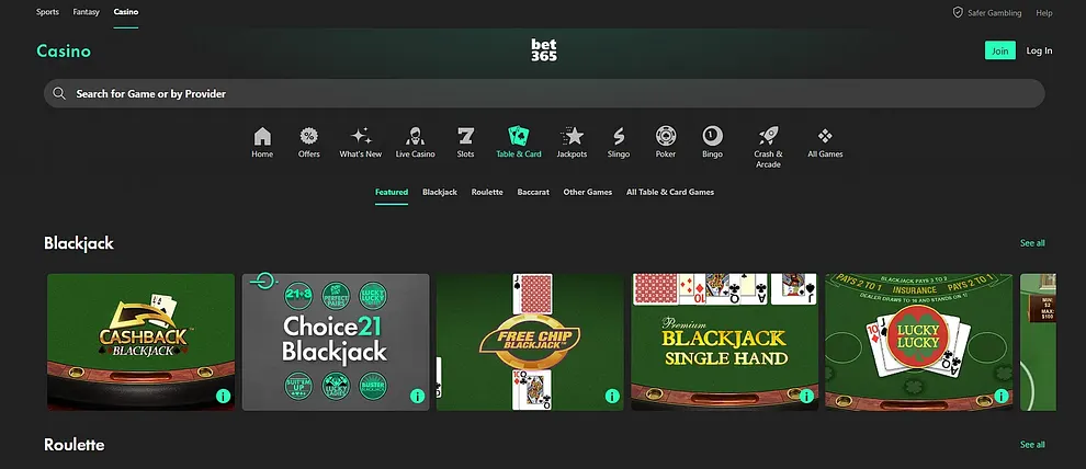 Bet365 Casino