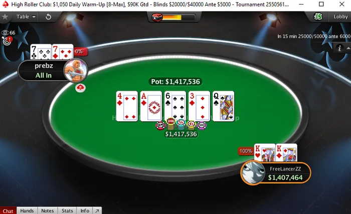 Lobby de poker da PokerStars