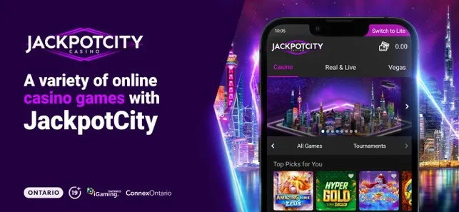 JackpotCity Casino ON Mobile App