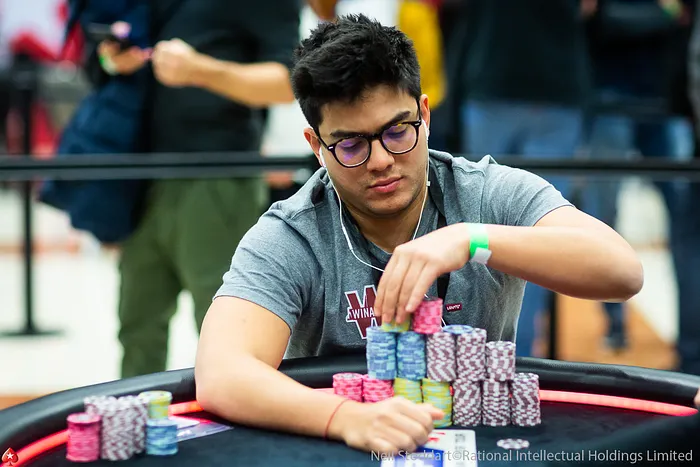 Day 1a Chip Leader Pierre Calamusa