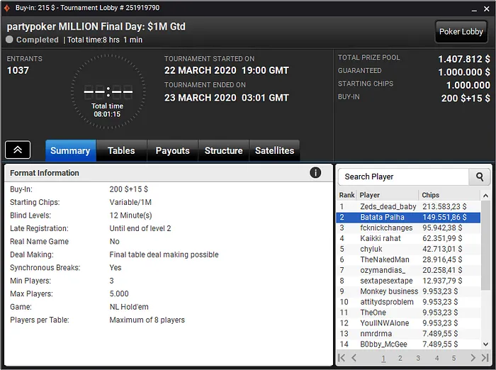 partypoker poker online