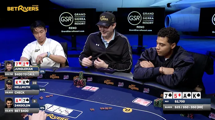 Famed Rapper 24kGoldn Takes a Seat in Hellmuth’s Home Game 102