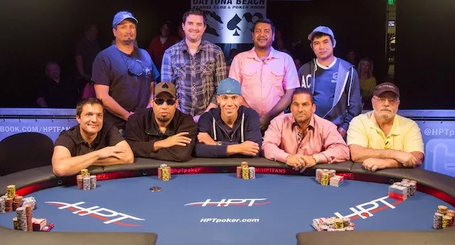 The HPT Daytona Beach Kennel Club & Poker Room Final Table.
