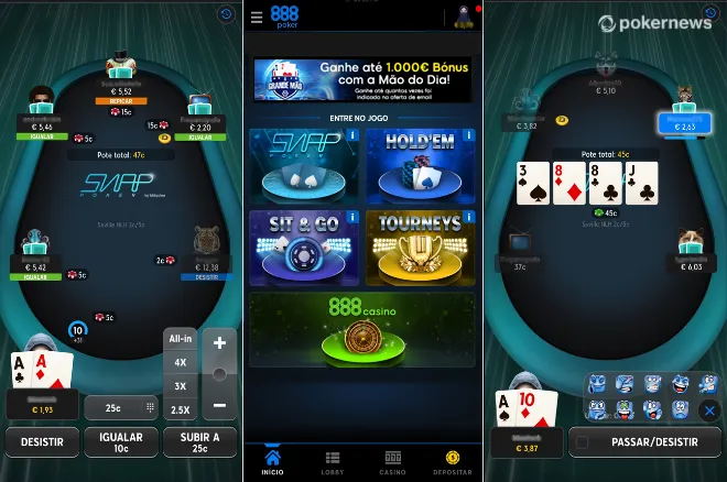 888poker.pt lança nova App de poker com novos gráficos e modo retrato