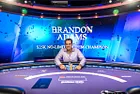 Congratulations to Brandon Adams, Winner of Poker Masters Event #2: $25,000 No-Limit Hold'em ($400,000)