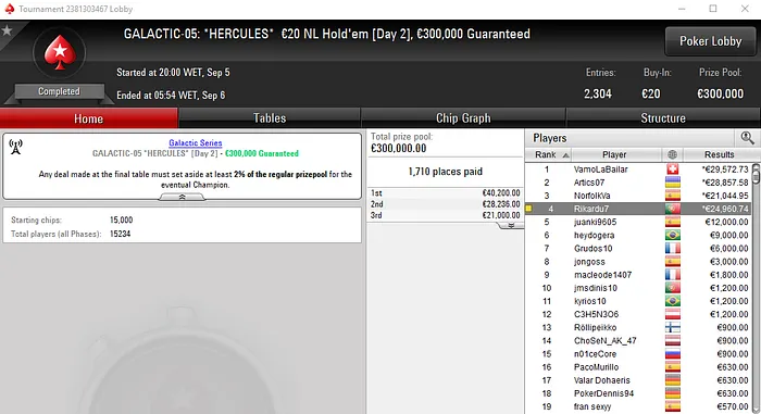 Rikardu7 Fatura €24,960 no Hercules das Galactic Series 101