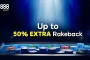 You Can Now Earn Up To 50% Rakeback at 888poker Permanently!