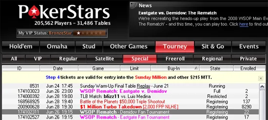 The Rematch - Eastgate vs Demidov na PokerStars 101