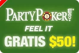 $50 GRÁTIS na PartyPoker - Não Precisa Depositar! 0001