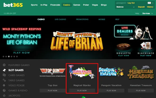 Magical Stacks at Bet365 Casino