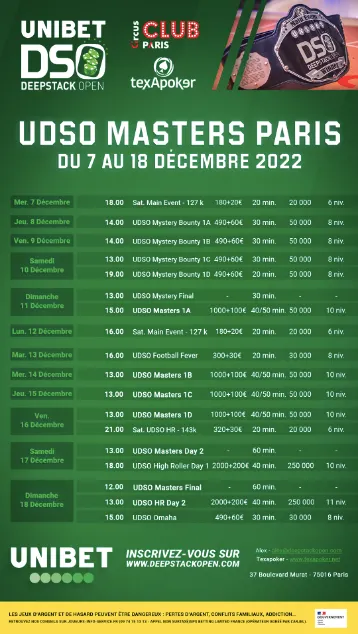 Programme UDSO Masters Paris