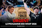 Programme WSOP 2026