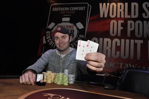 Aaron Ruppert, winner of Event #4. Picture courtesy of WSOP.