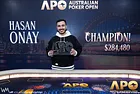 Hasan "Huss" Onay Wins Australian Poker Open Main Event (A$284,480)