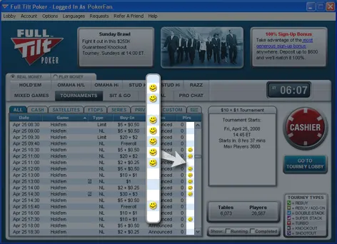 Full Tilt Poker : triplez vos points en septembre (Happy Hour) 101