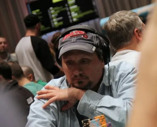 John Holley on Day 2 of the 2014 Borgata Winter Poker Open Main Event
