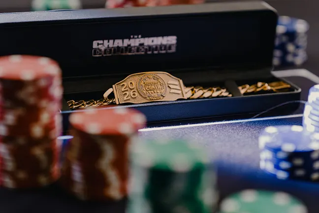 Custom-made WSOP bracelet