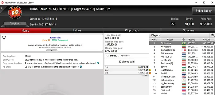 Lobby de poker do PokerStars