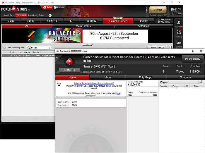 freeroll pokerstars carnaval series